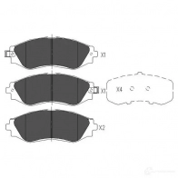 Тормозные колодки, комплект KAVO PARTS Q8V NK kbp1001 8715616131926 1767044 - Изображение 6