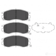 Тормозные колодки, комплект KAVO PARTS 1767317 9 UNL1G 8715616132442 kbp5502 - Изображение 6
