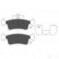 Тормозные колодки, комплект KAVO PARTS 871561615253 WE 563O kbp8514 1767524 - Изображение 6