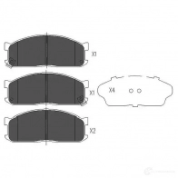 Тормозные колодки, комплект KAVO PARTS 871561615107 0Z8 LZUS 1767263 kbp4523 - Изображение 6