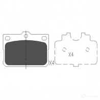 Тормозные колодки, комплект KAVO PARTS kbp9081 1767622 4N 70QD 871561615318