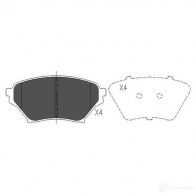 Тормозные колодки, комплект KAVO PARTS 1767289 kbp4549 3M 5ATM 871561615133