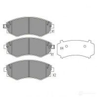 Тормозные колодки, комплект KAVO PARTS 8715616055499 bp7502 QT4 5Z4 SsangYong Rexton (Y200) 1 Кроссовер 2.9 TD 120 л.с. 2002 – 2025