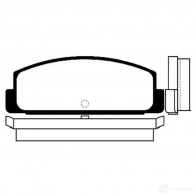 Тормозные колодки, комплект KAVO PARTS bp5520 1757467 8715616004398 9LAGGJ R