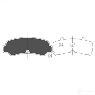 Тормозные колодки, комплект KAVO PARTS 1767596 H8 3GN 871561615292 kbp9055