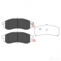 Тормозные колодки, комплект KAVO PARTS 871561615157 1767348 kbp5533 2N 581S3 - Изображение 6