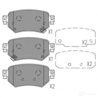 Тормозные колодки, комплект KAVO PARTS kbp4577 8715616296687 1219384023 U8S0X E