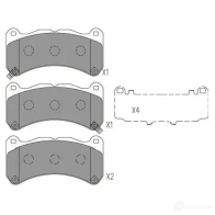 Тормозные колодки, комплект KAVO PARTS bp9157 8715616230858 Lexus IS (XE20) 2 Седан 5.0 IS F (USE20) 423 л.с. 2007 – 2013 SXIX WCO