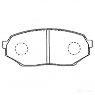 Тормозные колодки, комплект KAVO PARTS bp5534 1757481 7CG JFS4 8715616016650