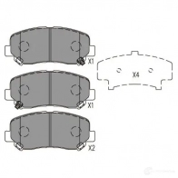 Тормозные колодки, комплект KAVO PARTS Z7D 4HUA 1767303 kbp4563 8715616191579 - Изображение 6