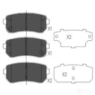 Тормозные колодки, комплект KAVO PARTS 8715616132282 kbp4007 WO6V3 1 Kia Cerato (TD) 2 Седан 2.0 158 л.с. 2010 – 2024