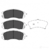 Тормозные колодки, комплект KAVO PARTS kbp8010 Subaru Impreza (GC) 1 Седан 1.8 i (GC5) 103 л.с. 1995 – 1996 871561615241 LB UVH6N