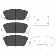 Тормозные колодки, комплект KAVO PARTS 1767188 kbp3042 8715616232180 XOH6 7N