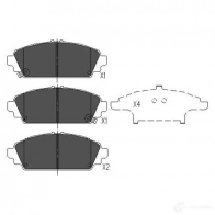 Тормозные колодки, комплект KAVO PARTS GPU KS kbp2010 1767092 8715616132060 - Изображение 6