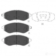 Тормозные колодки, комплект KAVO PARTS kbp1019 1767062 UM089 8 8715616232074 - Изображение 6