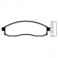 Тормозные колодки, комплект KAVO PARTS 8715616007481 04IY 5 bp6528 1757534