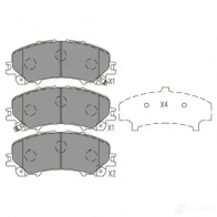 Тормозные колодки, комплект KAVO PARTS 8715616271707 kbp6618 1219389763 7 TX3G1U - Изображение 6