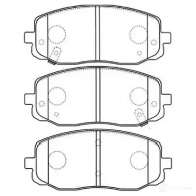 Тормозные колодки, комплект KAVO PARTS Hyundai i20 (PB) 1 2008 – 2015 8715616041942 bp4015 MXZ8 YPB