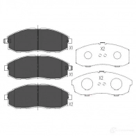 Тормозные колодки, комплект KAVO PARTS 1767149 F XU0ON kbp3003 8715616132138 - Изображение 6