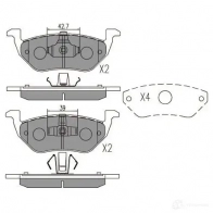 Тормозные колодки, комплект KAVO PARTS 8715616232227 MURW5 Z kbp4568 1767308