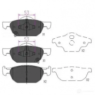 Тормозные колодки, комплект KAVO PARTS kbp2043 CDOMQ 6 871561615052 1767125 - Изображение 6