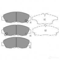 Тормозные колодки, комплект KAVO PARTS kbp2053 8715616230957 1767135 Y YJYL