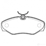 Тормозные колодки, комплект KAVO PARTS bp6579 1757584 QP UY7S5 8715616025416