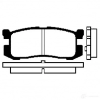 Тормозные колодки, комплект KAVO PARTS 15C 7DZH 8715616004152 1757401 bp4538
