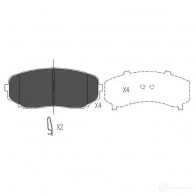 Тормозные колодки, комплект KAVO PARTS T GO4F kbp4558 1767298 871561615142 - Изображение 6