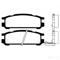 Тормозные колодки, комплект KAVO PARTS bp8012 8715616005142 I YOG05 Subaru Impreza (GC) 1 Седан 1.8 i (GC5) 103 л.с. 1995 – 1996