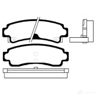 Тормозные колодки, комплект KAVO PARTS 8715616007511 2 20QS 1757556 bp6550