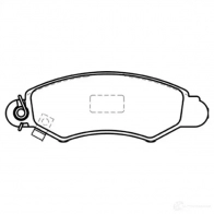 Тормозные колодки, комплект KAVO PARTS Suzuki Swift 8715616016377 N615 Y2 bp8520
