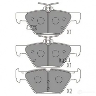 Тормозные колодки, комплект KAVO PARTS ZPBZR D 1424921655 kbp8028 8715616298018 - Изображение 6