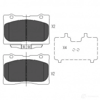 Тормозные колодки, комплект KAVO PARTS 871561615048 R62Z 4X kbp2039 1767121