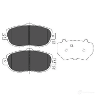 Тормозные колодки, комплект KAVO PARTS 871561615283 1767588 kbp9046 4CM 8U