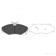 Тормозные колодки, комплект KAVO PARTS 1767432 UI05 5DS 871561615212 kbp6566