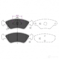 Тормозные колодки, комплект KAVO PARTS Kia Clarus (GC) 1 Универсал kbp4009 871561615088 6HPD 3M