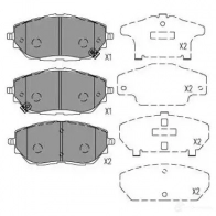 Тормозные колодки, комплект KAVO PARTS KO0I DG kbp9153 8715616302784 1424921657