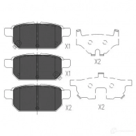 Тормозные колодки, комплект KAVO PARTS kbp8526 D RKX8 8715616173827 Suzuki SX4