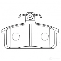 Тормозные колодки, комплект KAVO PARTS bp8530 1757700 4ME7LT I 8715616054744