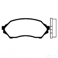 Тормозные колодки, комплект KAVO PARTS bp4532 1757395 8715616004107 IR VVUO4
