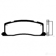Тормозные колодки, комплект KAVO PARTS L P5UNN bp9051 1757752 8715616005777