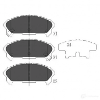 Тормозные колодки, комплект KAVO PARTS 871561615080 FVI Z0 kbp3510 1767203