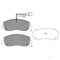 Тормозные колодки, комплект KAVO PARTS kbp6616 1219389743 8715616269155 N 3FYO - Изображение 6