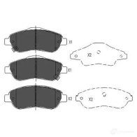 Тормозные колодки, комплект KAVO PARTS 871561615050 OIR 2N kbp2041 Honda CR-V 3 (RE) Кроссовер 2.4 i Vtec 4WD 170 л.с. 2007 – 2025