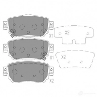 Тормозные колодки, комплект KAVO PARTS 1757635 bp6634 8715616251143 PGT9C E