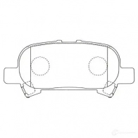 Тормозные колодки, комплект KAVO PARTS 5J EKINA bp9155 1757853 8715616229982