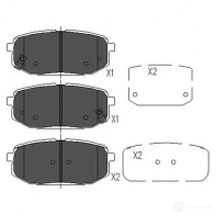 Тормозные колодки, комплект KAVO PARTS UCH M4 kbp3032 Hyundai Equus (JS, LZ, YJ) 1 1999 – 2009 8715616166669