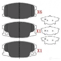 Тормозные колодки, комплект KAVO PARTS kbp5535 871561615159 FCAN M 1767350
