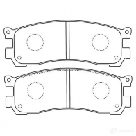 Тормозные колодки, комплект KAVO PARTS 8715616065429 5Y IWQ6 1757431 bp4571
